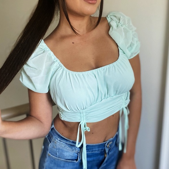 Mint crop top - Picture 2 of 3
